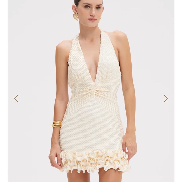 PatBO Dresses & Skirts - PatBO GAVEA MESH PLUNGE Mini Dress New With Tags - Medium